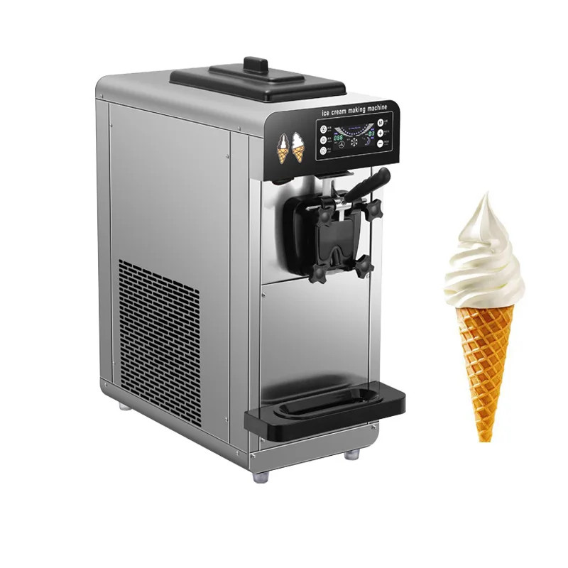 Electric 110V 220V Ice Cream Making Machine 6L Tank Single Flavor Soft Ice Cream