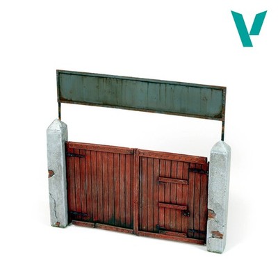 SC006 Vallejo Scenics Village Gate 15x15 cm, Wooden Terrain Model, 1:35 Scale
