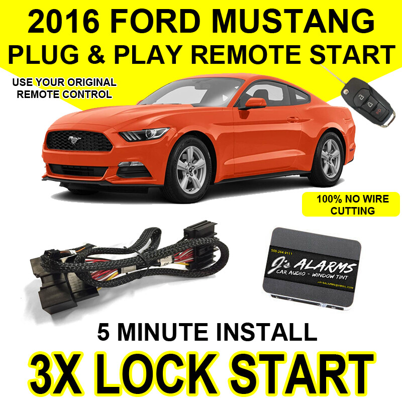 2016 Ford Mustang Remote Start Plug and Play Easy Install 3X Lock GT