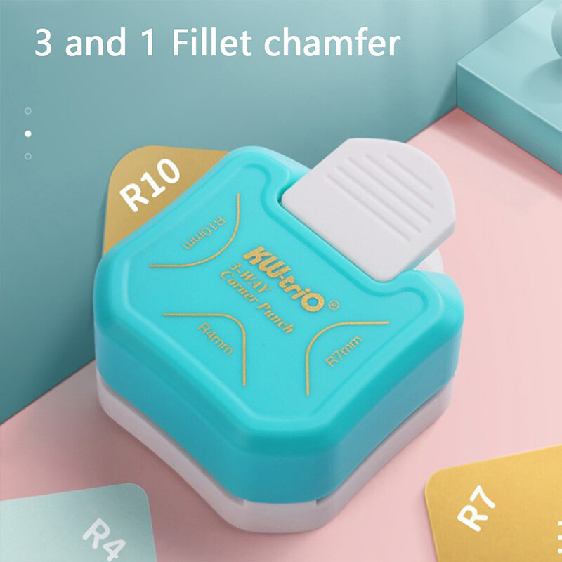 3 in 1 Corner Rounder Punch Paper Round Corner Trimmer Cutter for Card Ph^dm LB