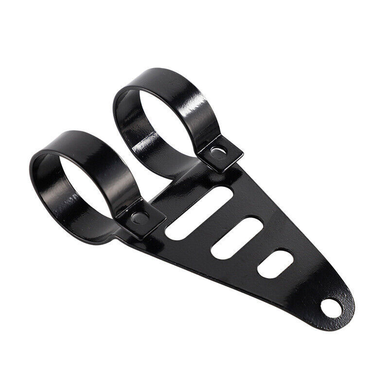 2x Aluminum Motorcycle Front Fork Headlamp Bike Headlight Bracket Mount Clamp US