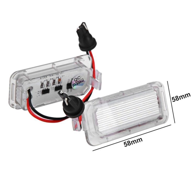 2x LED Licence Number Plate Light Ford Fiesta Focus CMax Kuga SMax