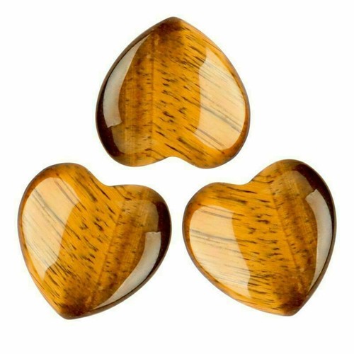 5-10Pcs Rose Quartz Pocket Palm Worry Stones Heart Natural Energy Crystal Polish
