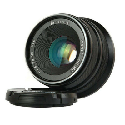 7artisans 25mm F/1.8 Prime Wide Angle Lens For M EF-M EF M M1 M2 M3 M5 M6 Camera