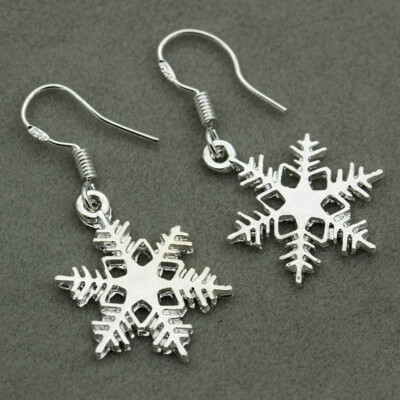 Women Dandelion Flower 925 Silver Ear Hook Drop Earrings Stud Wish Jewelry Gifts