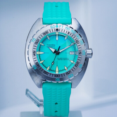 THORN Sub 300T Homage NH35A 200M Diver Automatic Mechanical Watch C3 44mm SS PVD