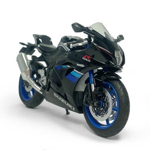 Toy Kids Black 112 Scale Suzuki Motorcycle Model Diecast Sport Bike