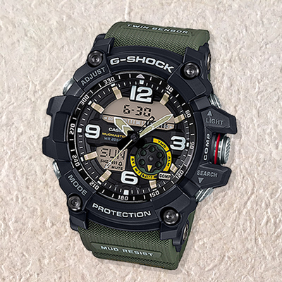  Casio G-Shock Mudmaster Twin Sensor Mens' Sports Watch