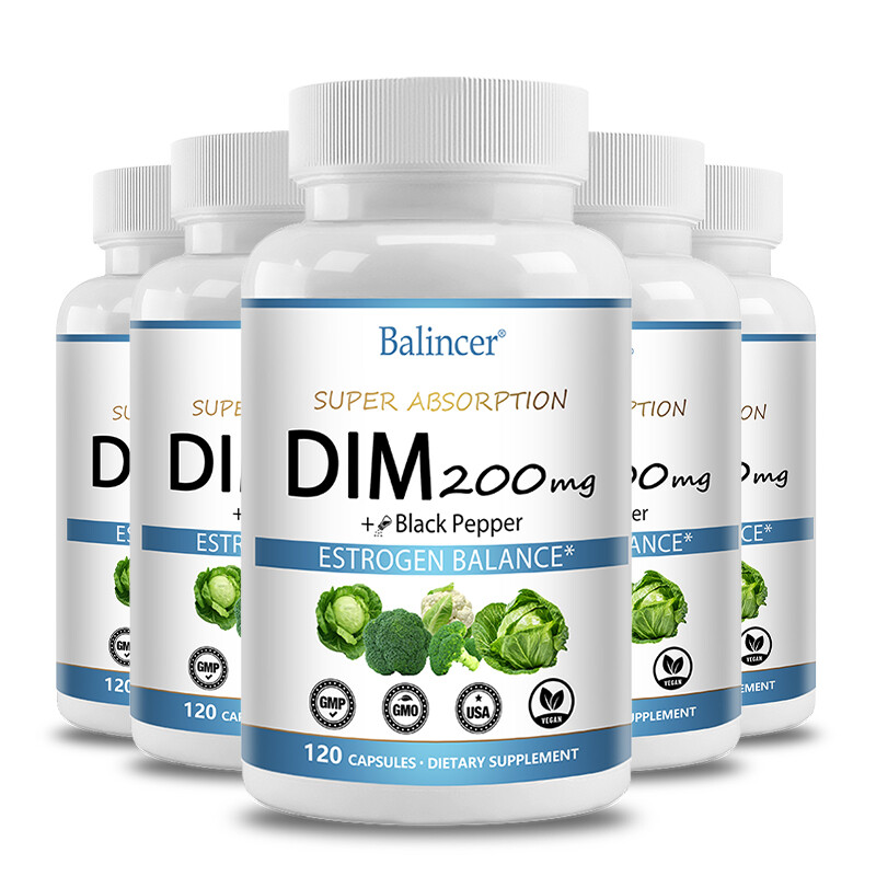 DIM (Diindolylmethane) Capsules - Balance Hormone Levels And Menopausal Symptoms