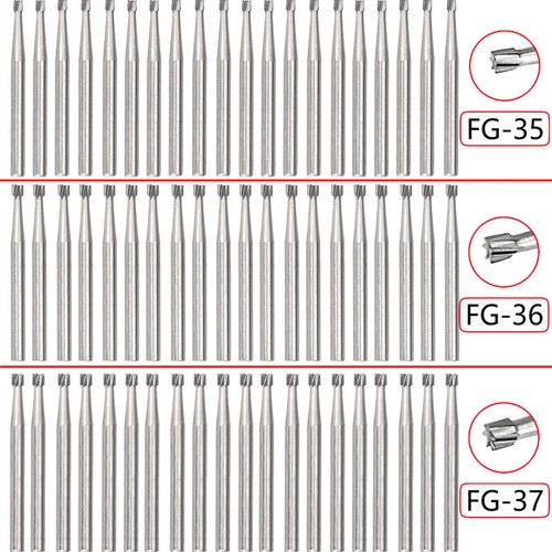 10/20PCS Dental FG-35/36/37 Carbide Inverted Cone Bur fit High Speed Handpiece