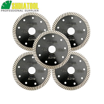 Diamond Cutting Discs Tile Marble Saw Blades 115mm Grinder Wheels 5pcs 4-1/2''