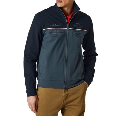 

Толстовка на молнии Man Aeronautica Militare FE1725 Dark Blue Grey Medium Pilot, Multicoloured