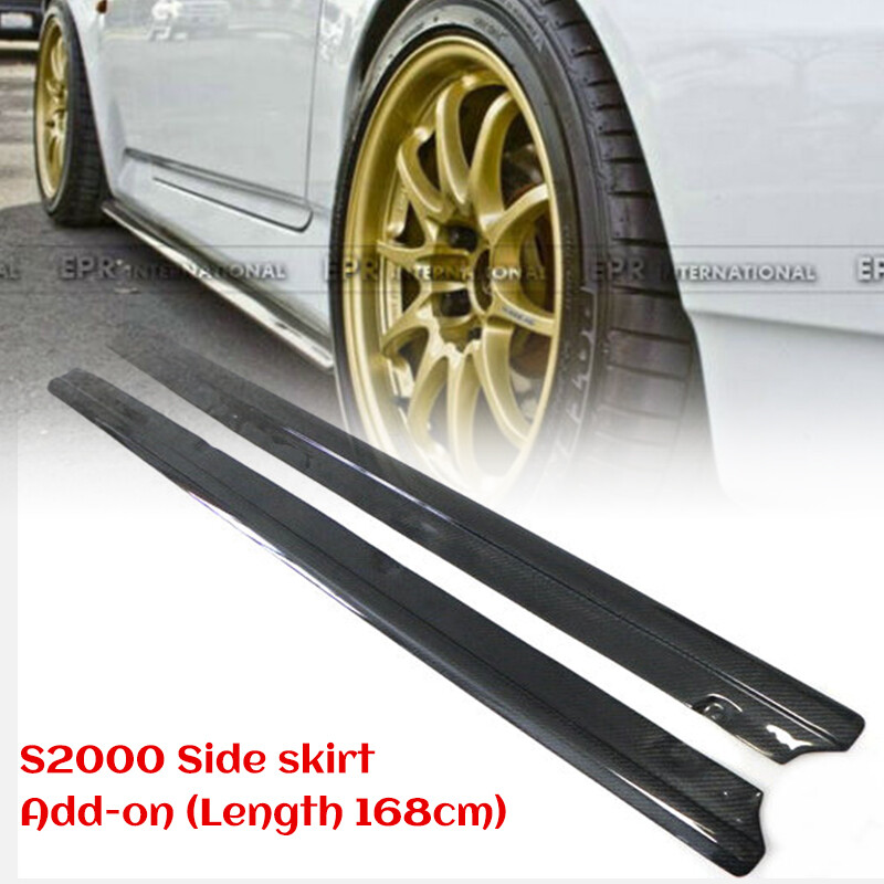 For Honda S2000 S2K AP1 AP2 Carbon Fiber Side Skirt Add On