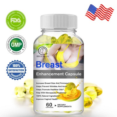 60Capsules Strong Pueraria Mirifica Breast Growth Capsules Bust Enlargement New~