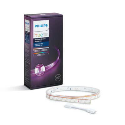 Philips 555326 White and Color Ambiance Hue LED Smart Lightstrip Plus Extension