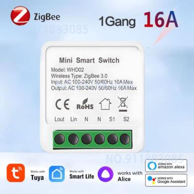 Tuya Wifi Zigbee 3.0 DIY Mini Switch Smart Life Timing Wireless Control Relay Au