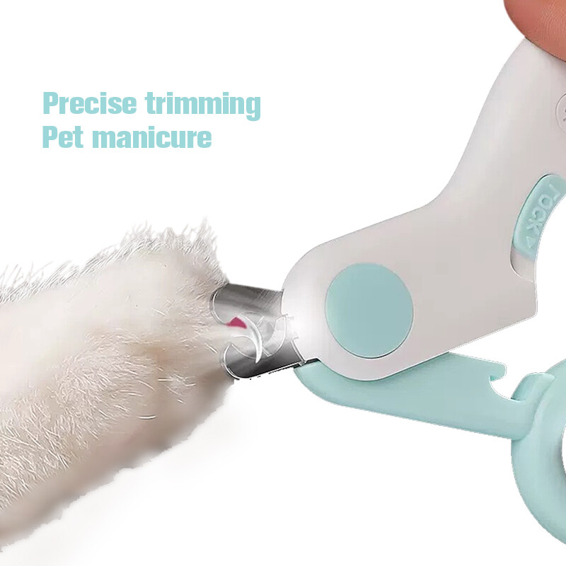 Pet Nail Clipper with LED Lights Dog&Cat Nail Trimmer Professional Grooming Tool