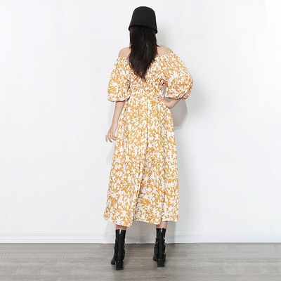 MARKENLOS DAMENKLEID ELEGANT SCHULTERN WEISS BEIGE WEICH BOHOO BÖHMISCHE 91278