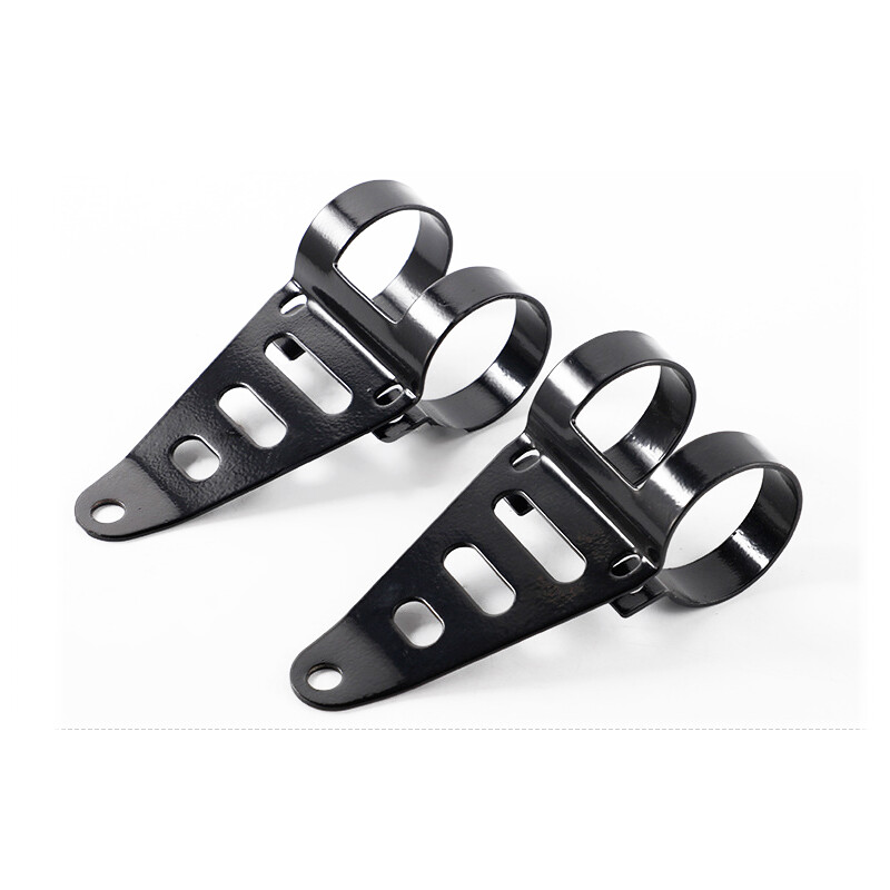 US 41-43mm Motorcycle Bike Front Fork Headlamp Bracket Holder Mount Clamp Kit&times;2