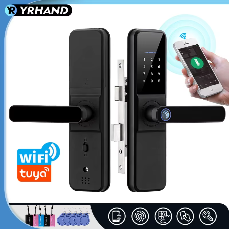 H01 Tuya wifi App Unlock fechadura Biometric eletronica digital Waterpoof Finger