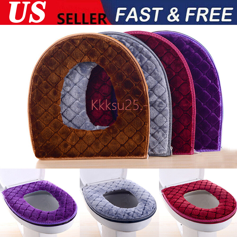 Pad Bathroom Warmer Washable Padded Cover W Zipper