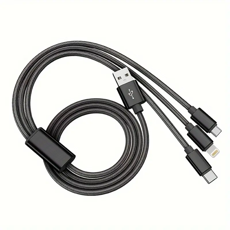 Ladekabel Multi 3-in-1 Schnell USB Typ-C Micro iOS Handy iPhone Samsung Huawei