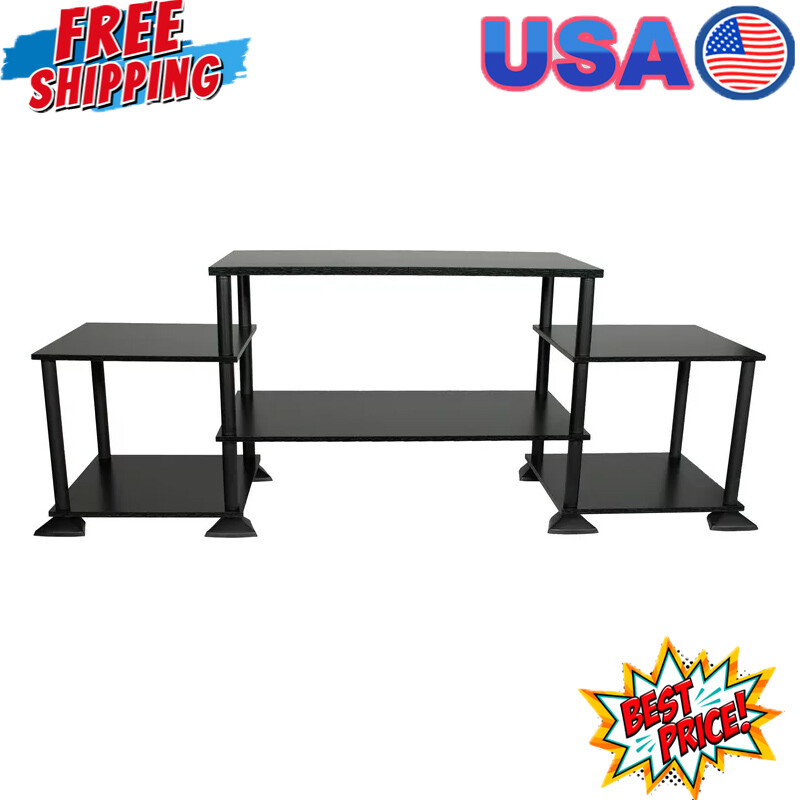 For Tvs Up To 40" Living Room Shelf No Tools Black