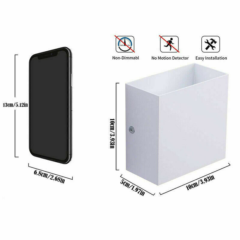 1-6PK Modern LED Wall Light Up Down Lamp Sconce Spot Lighting Bedroom Fixture US