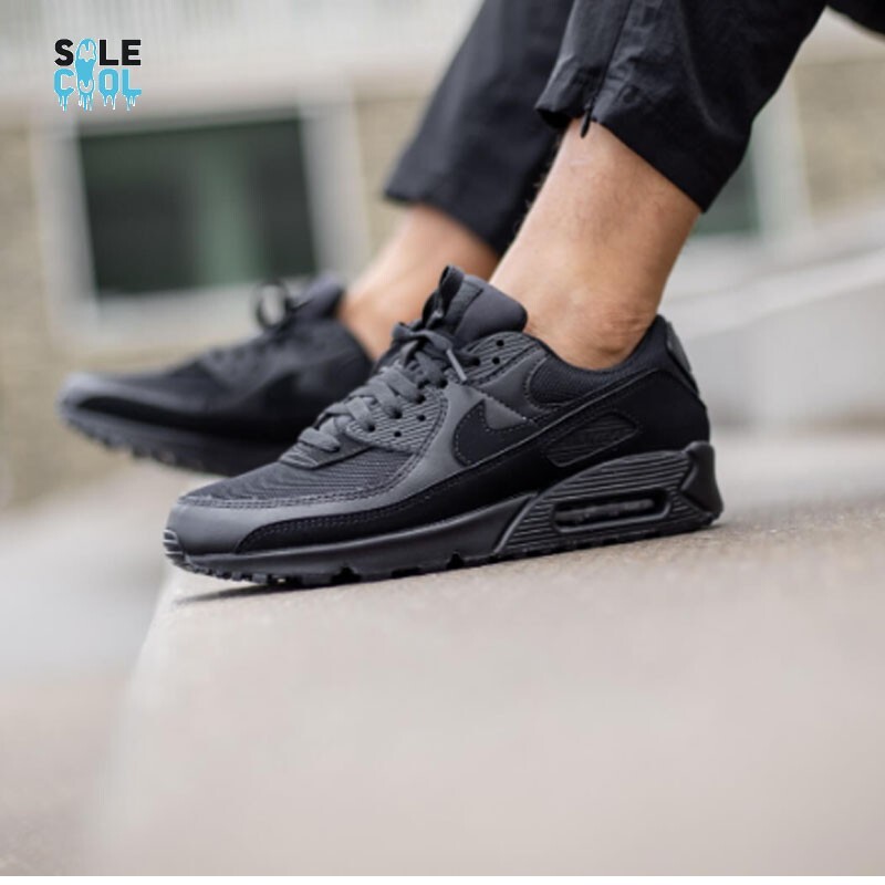 Nike Air Max 90 Triple Black Men's Shoes CN8490-003 | eBay