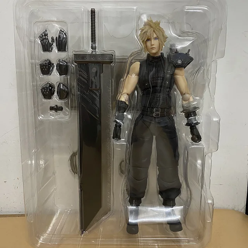 PLAY ARTS Kai Final Fantasy VII Cloud Strife Ver. 2 Action Figure Imported Toy