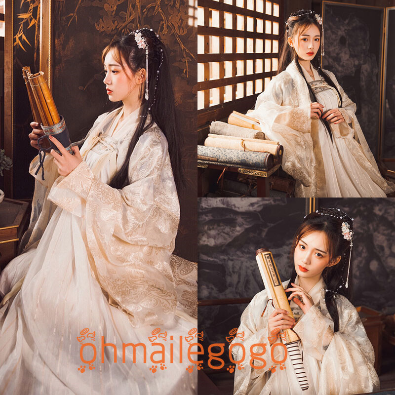Hanfu Women/'s Dress Inner Tops Skirt Coat Embroidery Chinese Cosplay Party Dress