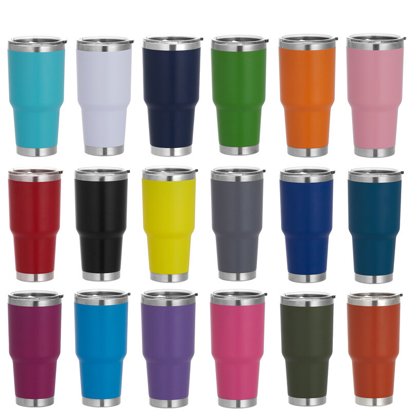 30oz Tumbler Stainless Steel Double Wall Vacuum Insulated Travel Sport Bottle