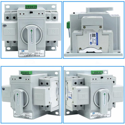 Home Dual Power Automatic Change-Over Transfer Switch 2P 63A 220V Toggle Switch 