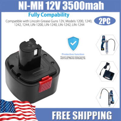 1PC Upgraded Battery For Lincoln PowerLuber 12 Volt Grease Gun LIN-1201 1200