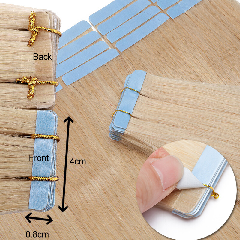 CLEARANCE Tape In Remy Human Hair Extensions Skin Weft Full Head US Stock 80PCS
