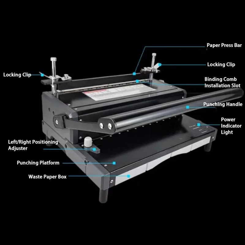 Punching and Binding Machine Nail Binding Machine 12 Hole Nail Binding Machine A
