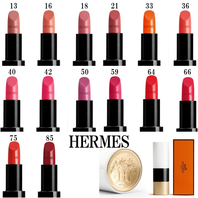 HERMES SATIN LIPSTICK Rose Beige Pink Mauve Red 50 40 75 42