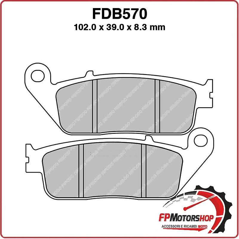 PASTIGLIE FRENI PER MOTO FDB570P BMW C600 SPORT SPECIAL EDITION 600 15>15 C600GT
