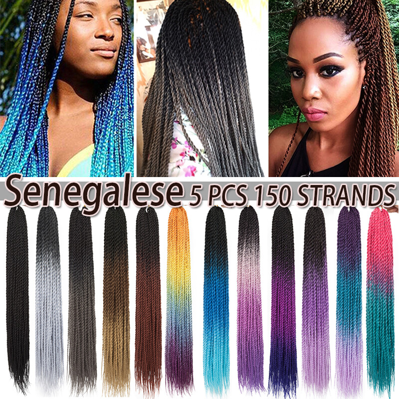 5 Pack 150s Senegalese Havana Twist Crochet Braids Hair