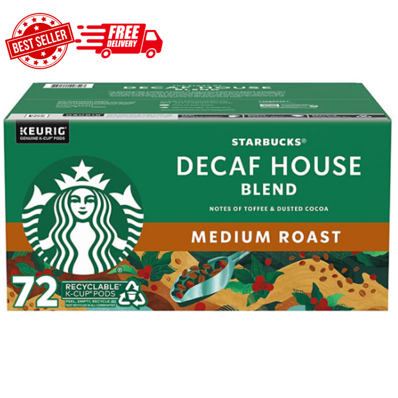 Starbucks Decaf Medium Roast K-Cups, House Blend (72 ct.) FREE SHIPPING