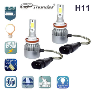 H8 H9 H11 GP Thunder LED Headlight Kit 6000K Low Beam Fog Bulb HID White 2 Bulbs