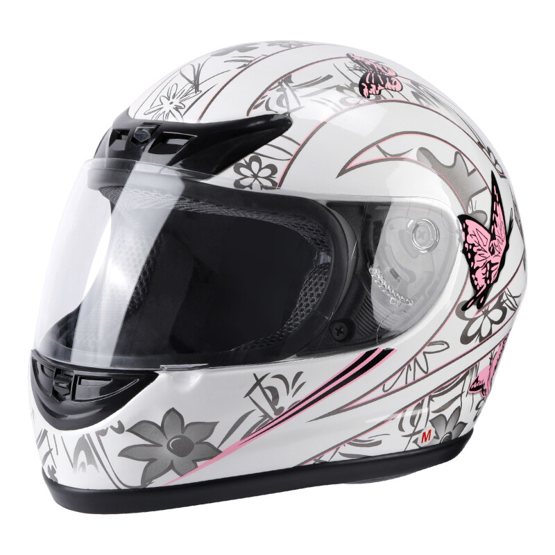 DOT Adult Motorcycle Butterfly Flip Up Full Face Street Dirt Bike Helmet S M L