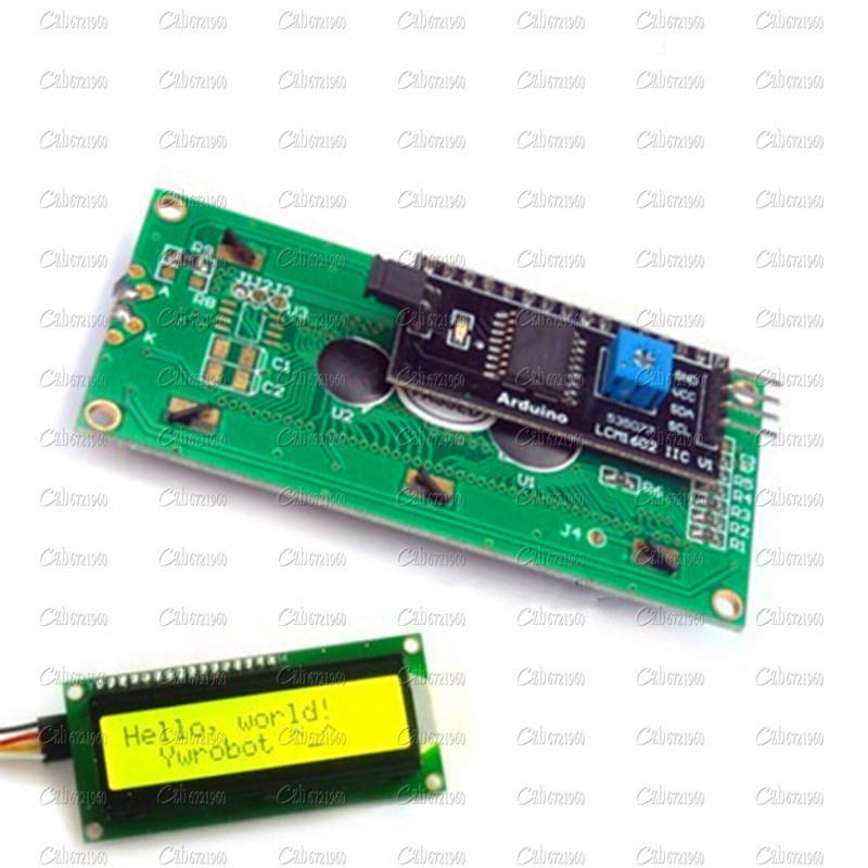 Yellow Display IIC//I2C//TWI//SPI Serial Interface 1602 16X2 LCD Module