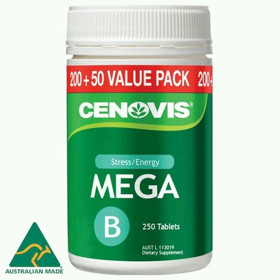 Cenovis Mega B Value Pack 250 Tablets OzHealthExperts 