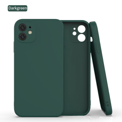 For iPhone 12 mini 12 Pro Max Liquid Silicone Soft Shockproof Candy Case Cover