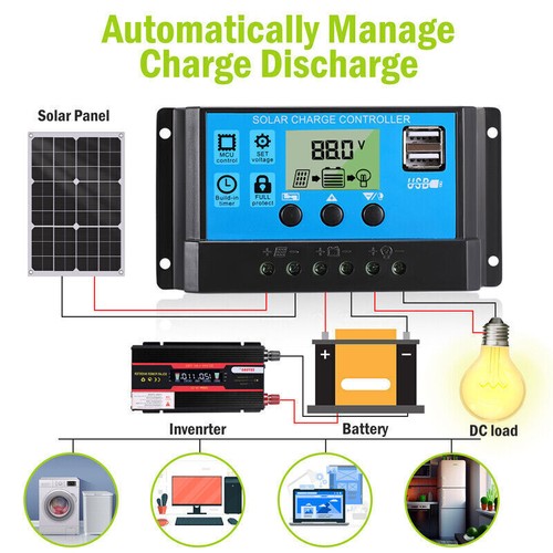 400 Watts Solar Panel Kit 100A 12V Battery Charger w/ Controller Caravan Boat RV