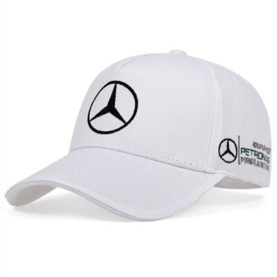 HOT Men's Cap Hat Baseball Adjustable Mercedes Benz AMG Petronas Black/White