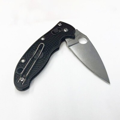 *Classic Spyderco C101BK2 Manix 2 FRCP Black Folding Knife - CTS BD1N*