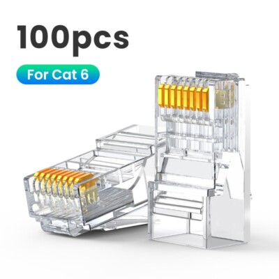 UGREEN RJ45 Cat6 Ethernet Cable Connector Crimp UTP Network Plug 50pcs-300pcs