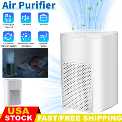Air Purifier Filter For Home Large Room Air Cleaner Allergies Smoke Pet Office